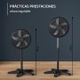 Rowenta Turbo Essential Standing Fan, Powerful, 3 Speeds, Durable Design, Lower Energy Consumption, VU3110F3