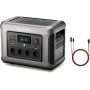 ALLPOWERS R1500 - Estación de energía portátil con cable XT60, batería LiFePO4 de 1152 Wh y generador solar con salida de CA de