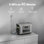 ALLPOWERS R1500 - Estación de energía portátil con cable XT60, batería LiFePO4 de 1152 Wh y generador solar con salida de CA de
