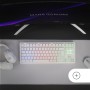 Mars Gaming MK124, Teclado Ergonómico H-Mech, Reposamuñecas Integrado, Iluminación FRGB Rainbow, Teclado Gaming Antighosting