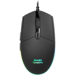 Mars Gaming MMG, Ratón Gaming Compacto 3200 dpi RGB Flow, Switches Mecánicos HUANO, Diseño Ligero Antideslizante, 6 Botones, Mars Gaming MMG, Ratón Gaming Compacto 3200 dpi RGB Flow, Switches Mecánicos HUANO, Diseño Ligero Antideslizante, 6 Botones,