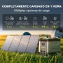 ALLPOWERS Estacion de Energia Portatil R4000, Ampliable Hasta 12,96 kwh, 3456Wh(Pico 6000W)Generador Solar con Batería LiFePo4,