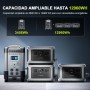 ALLPOWERS Estacion de Energia Portatil R4000, Ampliable Hasta 12,96 kwh, 3456Wh(Pico 6000W)Generador Solar con Batería LiFePo4,