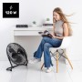 Taurus Ice Brise Mini Desktop Fan, Diameter 25 cm, 2 Speeds, 3 Blades, Tilting, Wall Hanging, Quiet, Powerful, 28 x 13 x 28 cm,
