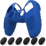 eXtremeRate PlayVital Funda de Silicona para ps5 Mando - Carcasa Protectora con 6 Tapas de Joysticks, Impermeable, Resistente y