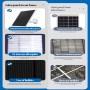 Panel solar para la cámara de anillo, 1 paquete de 6W Cámara 5 V Panel solar, panel solar con adaptador Micro USB, carga solar