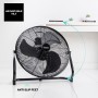 Taurus Ice Brise Mini Desktop Fan, Diameter 25 cm, 2 Speeds, 3 Blades, Tilting, Wall Hanging, Quiet, Powerful, 28 x 13 x 28 cm,