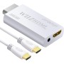 AUTOUTLET Adaptador Wii a HDMI, Convertidor Wii Hdmi 1080P / 720P Full HD, con Salida de Audio y Video de 3,5mm y Cable HDMI de