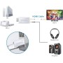 AUTOUTLET Adaptador Wii a HDMI, Convertidor Wii Hdmi 1080P / 720P Full HD, con Salida de Audio y Video de 3,5mm y Cable HDMI de