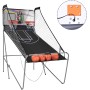 GOPLUS Foldable Basketball Hoop, Portable Shooting Machine, Arcade Basketball with 8 Game Modes, 4 Balls, 2 Baskets, Pump and
