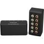 Cubilux AS-R1 - Caja Divisora de Audio RCA de 4 Vías, Estéreo de 4 Canales, Pasivo, Fabricado Con Aleación de Aluminio (1 en 4