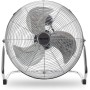 Becken Floor Fan - 3 Speeds - 3 Blades - Power: 150W - Stable Base - Adjustable Tilt - Powerful - Finish: Chrome Metal