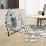 Becken Floor Fan - 3 Speeds - 3 Blades - Power: 150W - Stable Base - Adjustable Tilt - Powerful - Finish: Chrome Metal