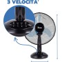 ARDES AR5AM40 Penny 3 Table Fan, Oscillating Blades with Adjustable Tilt, Quiet Speed, 40 cm