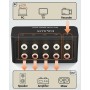 Cubilux AS-R1 - Caja Divisora de Audio RCA de 4 Vías, Estéreo de 4 Canales, Pasivo, Fabricado Con Aleación de Aluminio (1 en 4