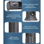 Jiawu 10 Tower Fan for Bedroom, Bladeless Desk Fan with 3 Speed, Desk Air Cooler Fan, Quiet Cooling Fan