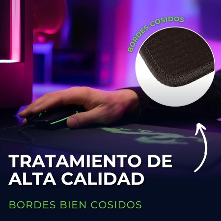 Silent Monsters Alfombrilla de ratón Ordenador 360 x 250 mm Mouse Pad Tela Gris, Antideslizante y silenciosa, para Gaming,