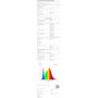 M mimotec - Ceiling Fan LED Energy 58W White, remote control, DC motor 40W+LED light 18W, 6 speeds, silent, 3 blades natural