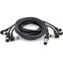 LIUCH Cable Conector de Sensor M12, Doble Cabezal, línea Impermeable, Macho y Hembra, Cable de 2m, Conectores de Sensor