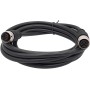 LIUCH Cable Conector de Sensor M12, Doble Cabezal, línea Impermeable, Macho y Hembra, Cable de 2m, Conectores de Sensor