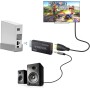 AUTOUTLET Adaptador Wii a HDMI, Convertidor Wii Hdmi 1080P / 720P Full HD, con Salida de Audio y Video de 3,5mm y Cable HDMI de
