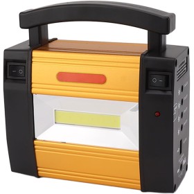 Generador de Estación de Energía Portátil con Luces LED, Batería de 5000 MAh y Panel R - Generador de Emergencia Al Aire Libre