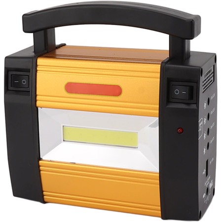 Generador de Estación de Energía Portátil con Luces LED, Batería de 5000 MAh y Panel R - Generador de Emergencia Al Aire Libre
