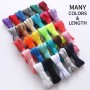 VSUDO Cordones Planos para Zapatillas, Cordones Planos para Sneakers - Económicos, 8mm de Ancho, 29 Colores 14 Longitudes a