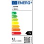 M mimotec - Ceiling Fan LED Energy 58W White, remote control, DC motor 40W+LED light 18W, 6 speeds, silent, 3 blades natural