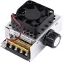 Regulador de Voltaje de 4000 W, Controlador de Velocidad del Motor Eléctrico SCR con Ventilador, para Estufa Eléctrica