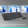 Logitech MK295 Silent Combinación de Teclado y Ratón Inalámbricos con SilentTouch, Seguimiento Óptico, Tecnología Inalámbrica