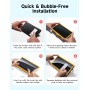 JSAUX 3-Pack Protector Pantalla para Nintendo Switch 2 2025, Ultra HD, Dureza 9H, Resistente a Arañazos, Cobertura Completa de