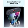 JSAUX 3-Pack Protector Pantalla para Nintendo Switch 2 2025, Ultra HD, Dureza 9H, Resistente a Arañazos, Cobertura Completa de