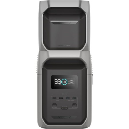 EcoFlow - Central eléctrica portátil Delta 3 1500 con batería adicional inteligente DELTA 3, batería LFP de 2,5 kWh, salida