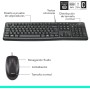 Logitech MK120 Combo Teclado y Ratón Óptico con Cable para Windows, Teclado de Tamaño Completo, USB Plug-and-Play, Compatible