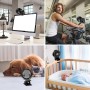 QHUI Mini Desk Fan, 3 Speed USB Personal Cooling Fan with 360°Rotation, USB Cable and Battery for Home, Office, Gym, Fishing,