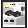 Wrneaoch 21V Desbrozadora Bateria Desbrozadora Electrica Retráctil Cortacésped con 6 000 RPM y Motor de 650 W, con 2 Baterías de