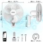 Duronic FN55 BK Oscillating Wall Fan 60 W with Remote Control Timer and 3 Speeds | Powerful with 5 Blades and 40 cm Propeller |