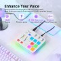 MAONO Mezclador de audio para juegos, interfaz de audio con preamplificador profesional, RGB, Bluetooth, alimentación fantasma