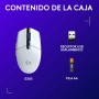 Logitech G305 LIGHTSPEED Ratón Gaming Inalámbrico, Captor HERO 12K, 12,000 DPI, Ultra-ligero, Batería de 250h, 6 Botones