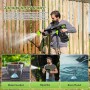 6 en 1 68Bar Hidrolimpiadora Bateria De Alta Presion, 21v 980PSI Pistola De Agua A PresióN PortáTil, 15,000mah, Pistola Agua