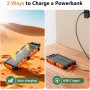 Cargador Solar para Moviles 26800mAh, Solar Power Bank PD15W 3.0A Carga Rápida Batería Externa Portátil con 2 USB-A Salida y 1
