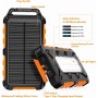 Cargador Solar para Moviles 26800mAh, Solar Power Bank PD15W 3.0A Carga Rápida Batería Externa Portátil con 2 USB-A Salida y 1