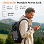 Cargador Solar para Moviles 26800mAh, Solar Power Bank PD15W 3.0A Carga Rápida Batería Externa Portátil con 2 USB-A Salida y 1