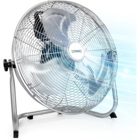 Duronic FN16 40 cm 75W Floor Fan | 4 Speeds | High Performance Ventilation | Metal Blades for Durability | Ideal for Home, Gym,
