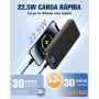 Power Bank 10000mAh, 22.5W Bateria Externa Carga Rapida, Bateria Portatil PD3.0 QC4.0 Cargador Portátil USB C Input & Output con
