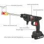 Hidrolimpiadora de Alta Presion, MAX 35 Bar Hidrolimpiadora Batería, Pistola de Agua a Presión con 2X Batería 6,0 Ah, para