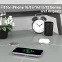 Cargador Inalámbrico Magnético para iPhone, 15W Carga Inalámbrico Rápido Compatible con iPhone 14/15/13/12/11 Pro XS MAX XR X
