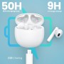 Auriculares Inalámbricos Bluetooth, In Ear Auriculares Bluetooth 5.3 con Reducción de Ruido HD ENC Mic, 50H HiFi Estéreo Cascos