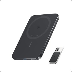 Anker Nano Certificado Qi2 15W Power Bank Magsafe ultradelgada de 5000 mAh, Cargador portátil Compatible con MagSafe,diseño